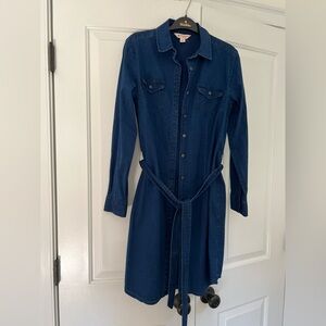 Denim Blue Shirt Dress Brooks Brothers